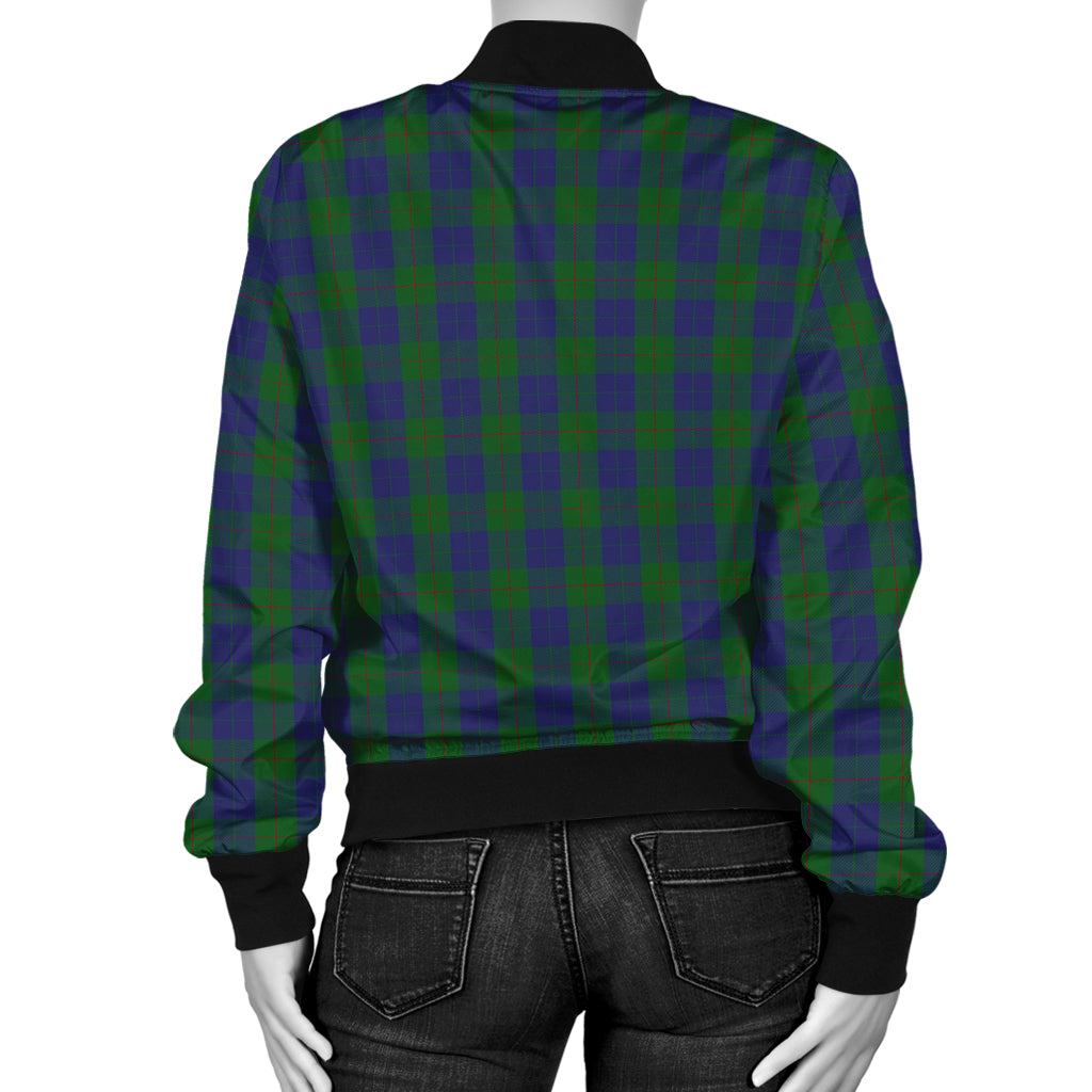 Barclay Tartan Bomber Jacket with Family Crest - Tartanvibesclothing