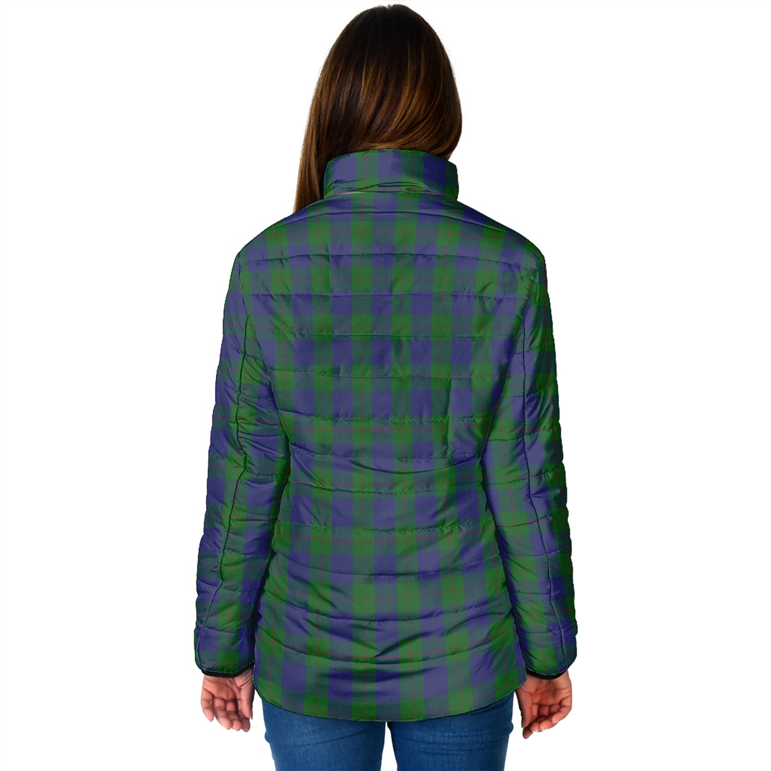 Barclay Tartan Padded Jacket with Family Crest - Tartan Vibes Clothing