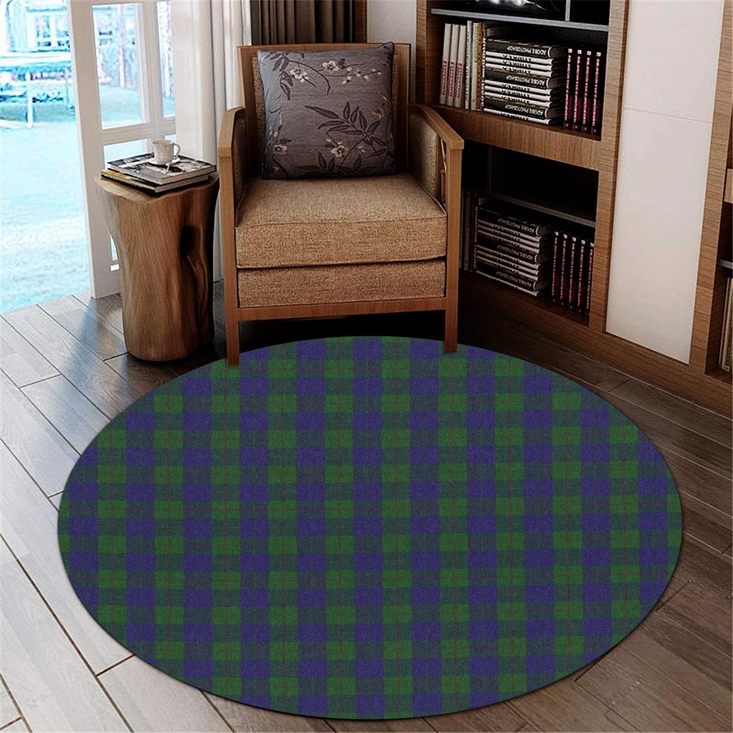 Barclay Tartan Round Rug - Tartanvibesclothing