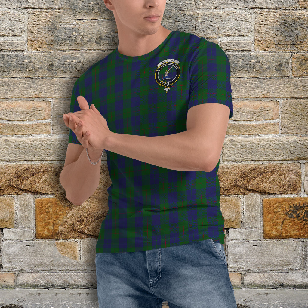 Barclay Tartan T-Shirt with Family Crest - Tartan Vibes Clothing