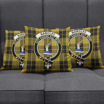 Barclay Dress Tartan Pillow Cover with Family Crest