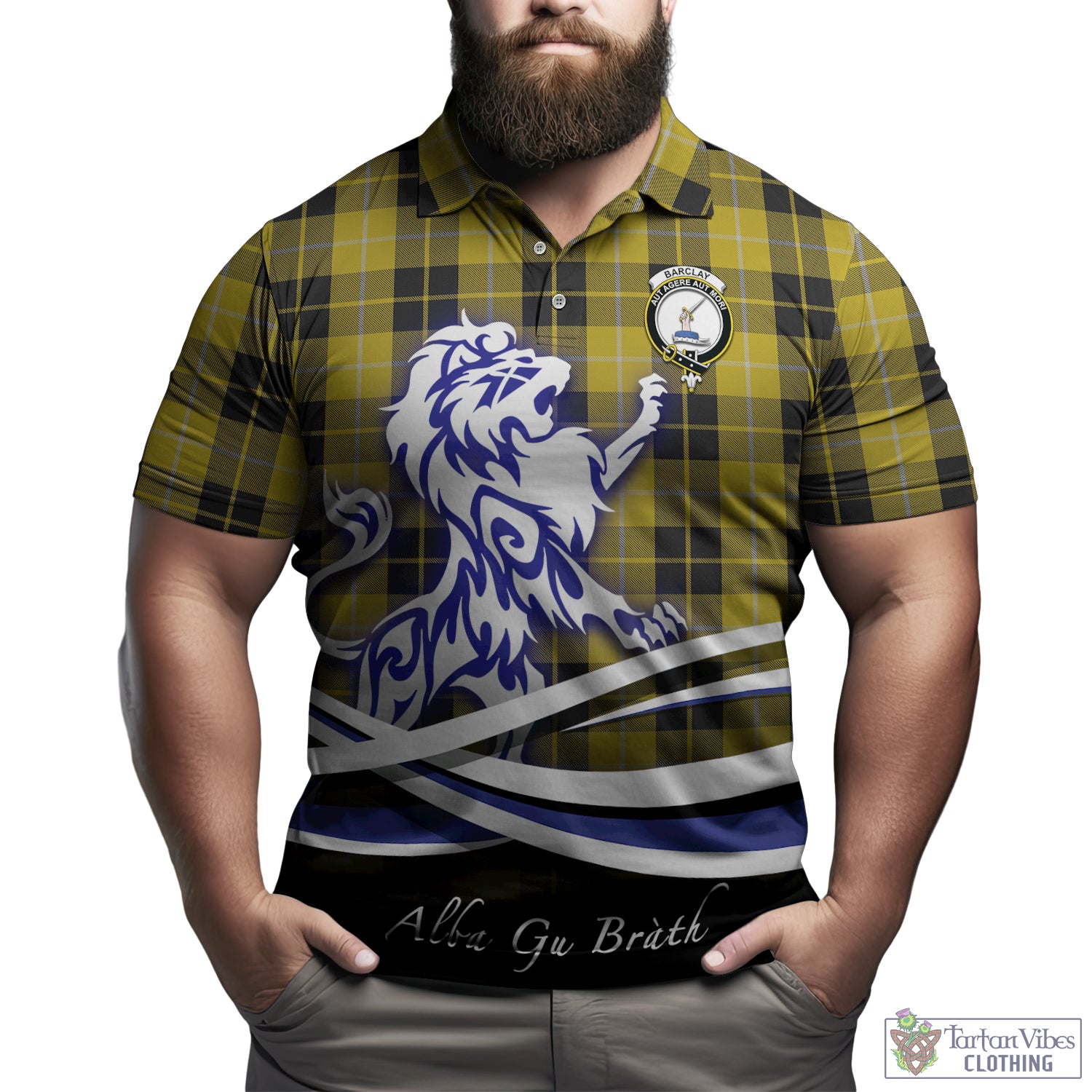 barclay-dress-tartan-polo-shirt-with-alba-gu-brath-regal-lion-emblem