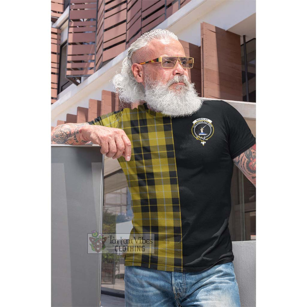 Tartan Vibes Clothing Barclay Dress Tartan Cotton T-shirt with Family Crest and Half Of Me Style