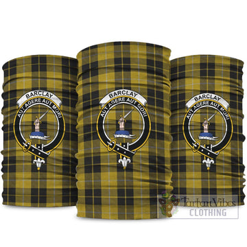 Barclay Dress Tartan Neck Gaiters, Tartan Bandanas, Tartan Head Band with Family Crest