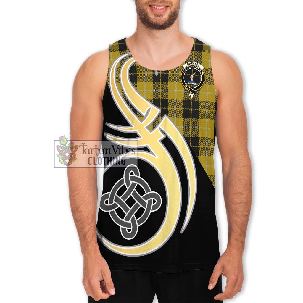 Barclay Dress Tartan Men's Tank Top with Family Crest and Celtic Symbol Style Men - Tartan Vibes Clothing