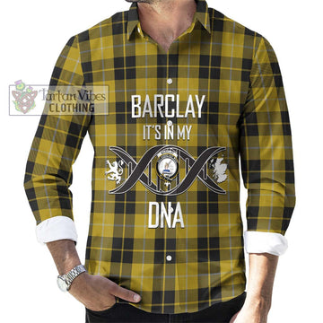 Barclay Dress Tartan Long Sleeve Button Shirt with Family Crest DNA In Me Style