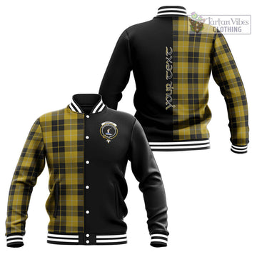 Barclay Dress Tartan Baseball Jacket with Family Crest and Half Of Me Style