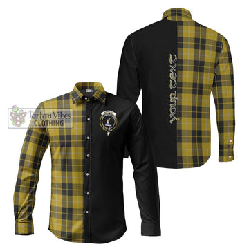 Barclay Dress Tartan Long Sleeve Button Shirt with Family Crest and Half Of Me Style