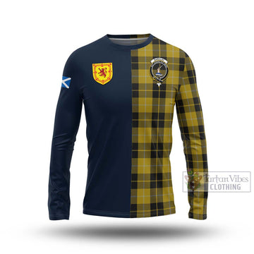 Barclay Dress Tartan Long Sleeve T-Shirt Alba with Scottish Lion Royal Arm Half Style