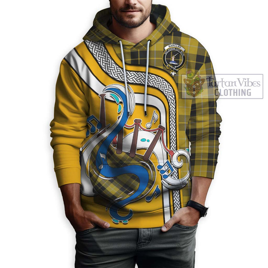 Barclay Dress Tartan Hoodie with Epic Bagpipe Style Zip Hoodie - Tartanvibesclothing Shop