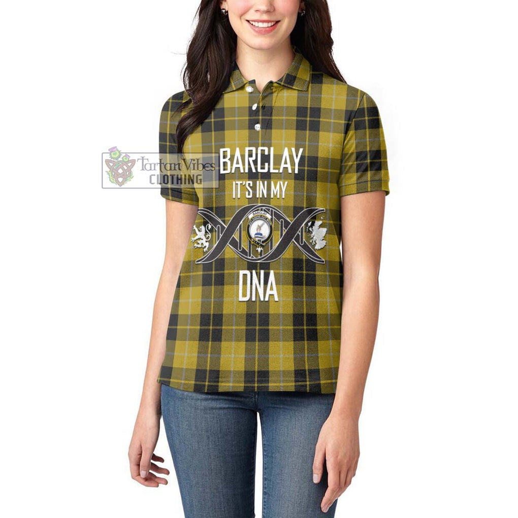 Barclay Dress Tartan Women's Polo Shirt with Family Crest DNA In Me Style Women - Tartanvibesclothing Shop