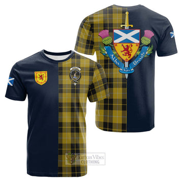 Barclay Dress Tartan Cotton T-shirt Alba with Scottish Lion Royal Arm Half Style