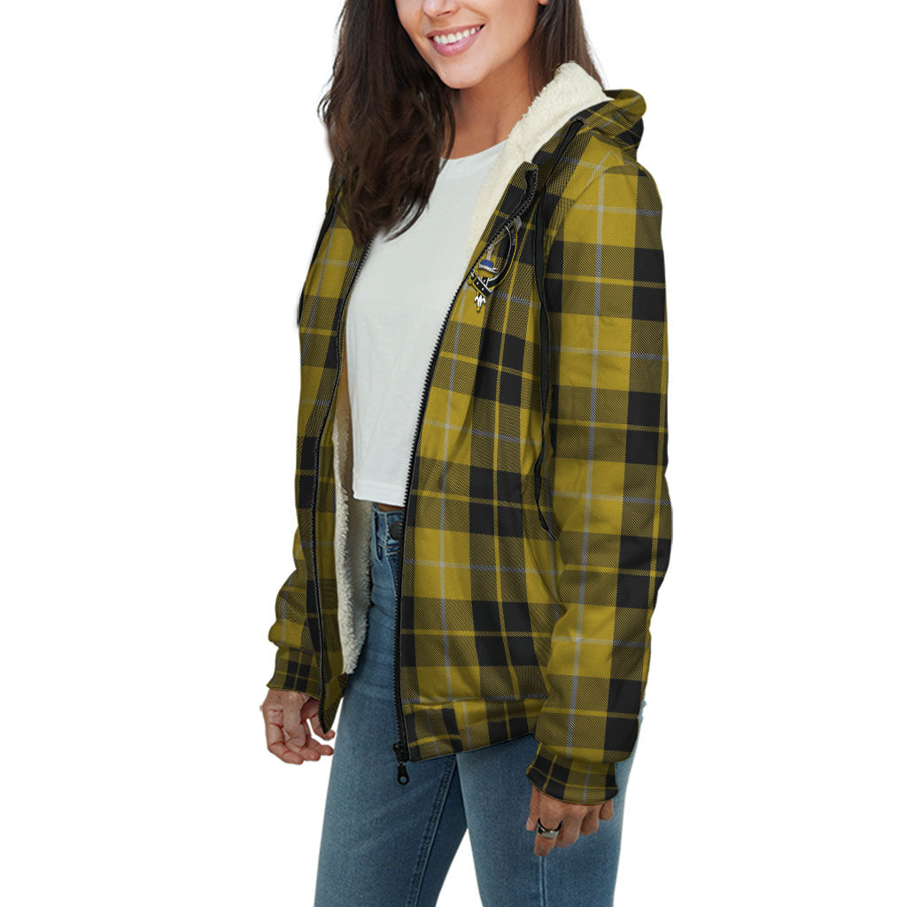 Barclay Dress Tartan Sherpa Hoodie with Family Crest Unisex - Tartanvibesclothing