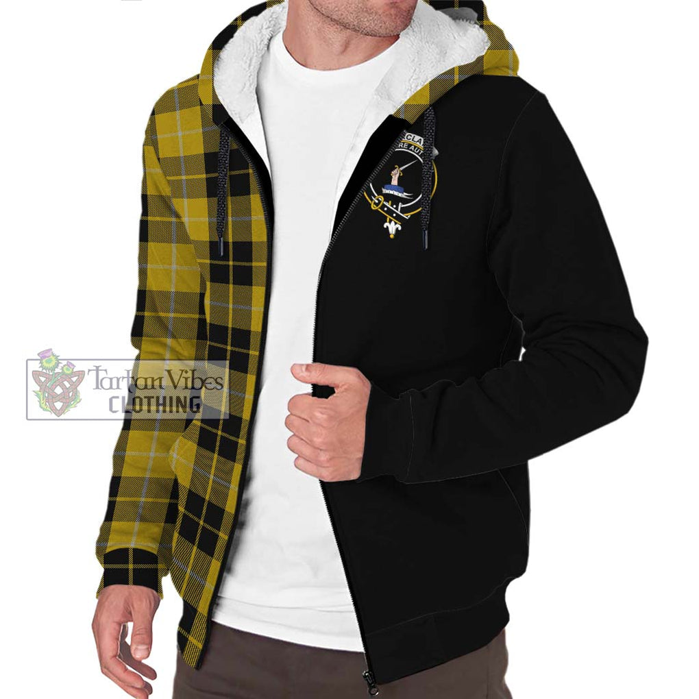 Barclay Dress Tartan Sherpa Hoodie with Family Crest and Half Of Me Style Unisex S - Tartanvibesclothing Shop