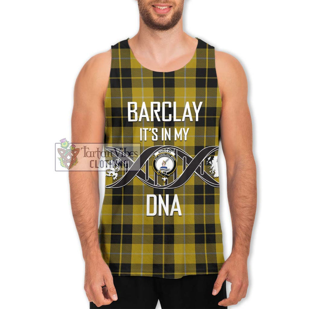 Barclay Dress Tartan Men's Tank Top with Family Crest DNA In Me Style Men - Tartanvibesclothing Shop