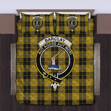 Barclay Dress Tartan Quilt Bed Set with Family Crest