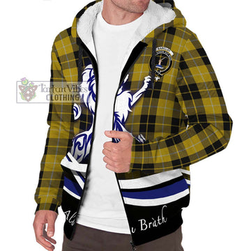 Barclay Dress Tartan Sherpa Hoodie with Alba Gu Brath Regal Lion Emblem