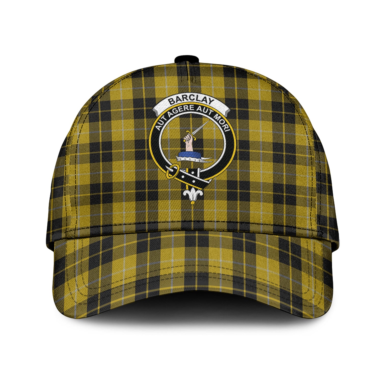 Barclay Dress Tartan Classic Cap with Family Crest Classic Cap Universal Fit - Tartanvibesclothing