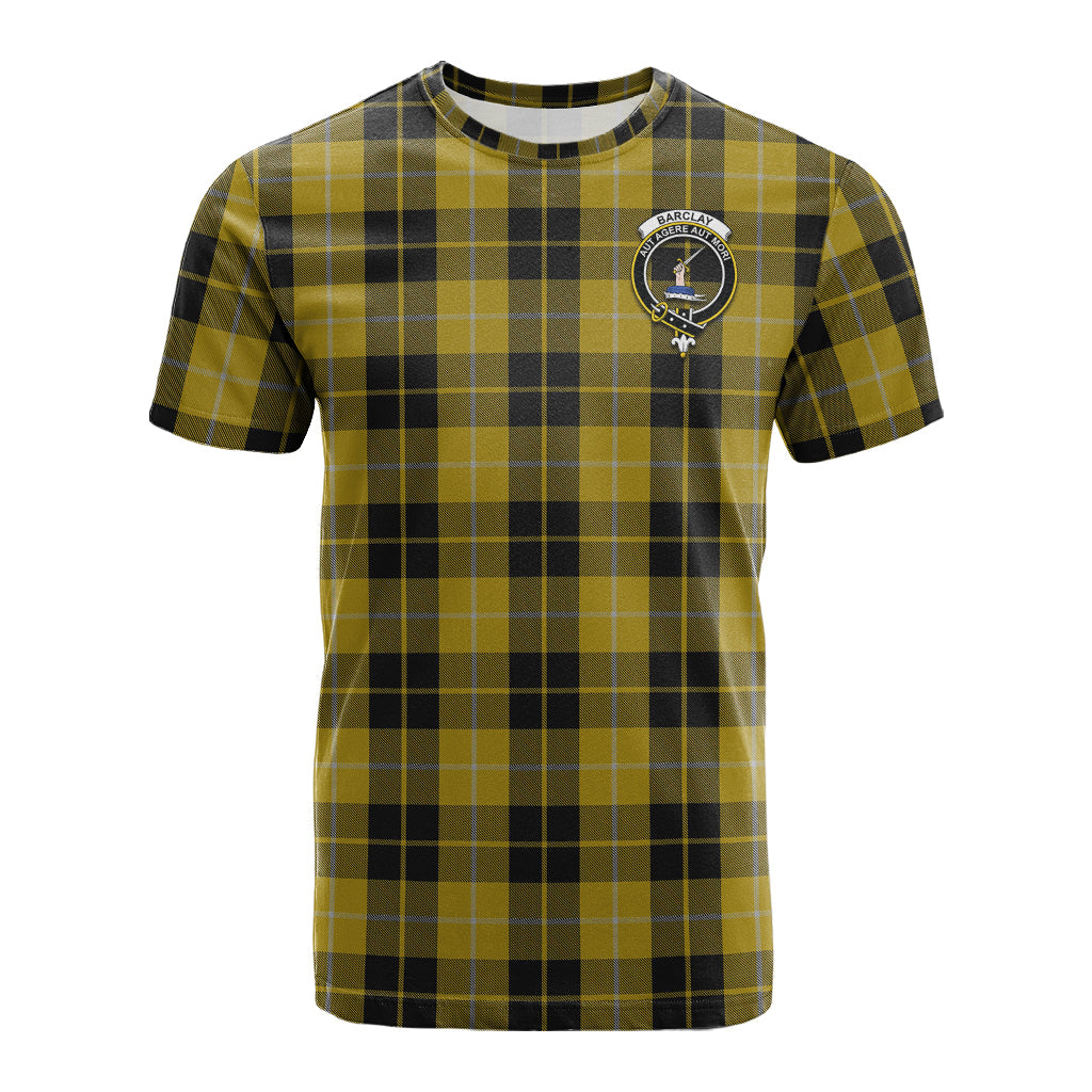 Barclay Dress Tartan T-Shirt with Family Crest - Tartanvibesclothing