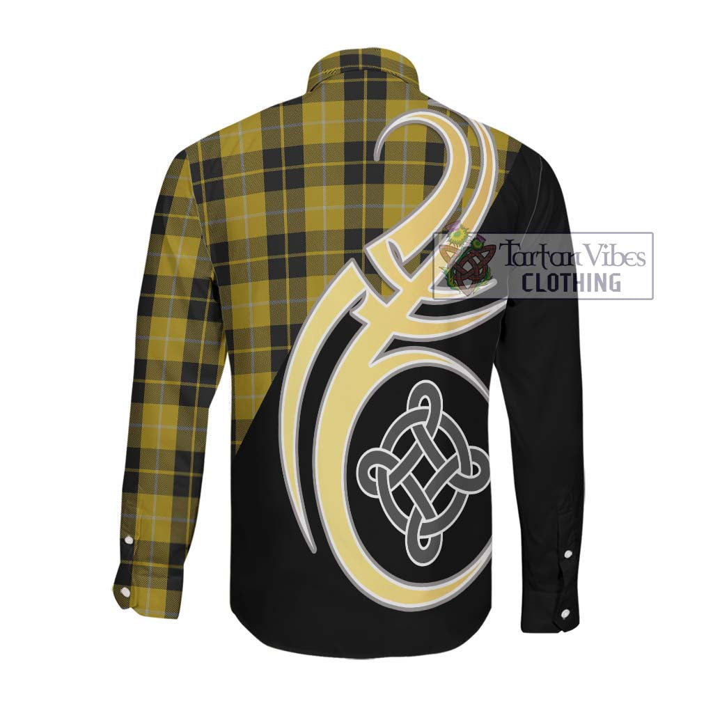 Barclay Dress Tartan Long Sleeve Button Shirt with Family Crest and Celtic Symbol Style Men's Shirt - Tartan Vibes Clothing