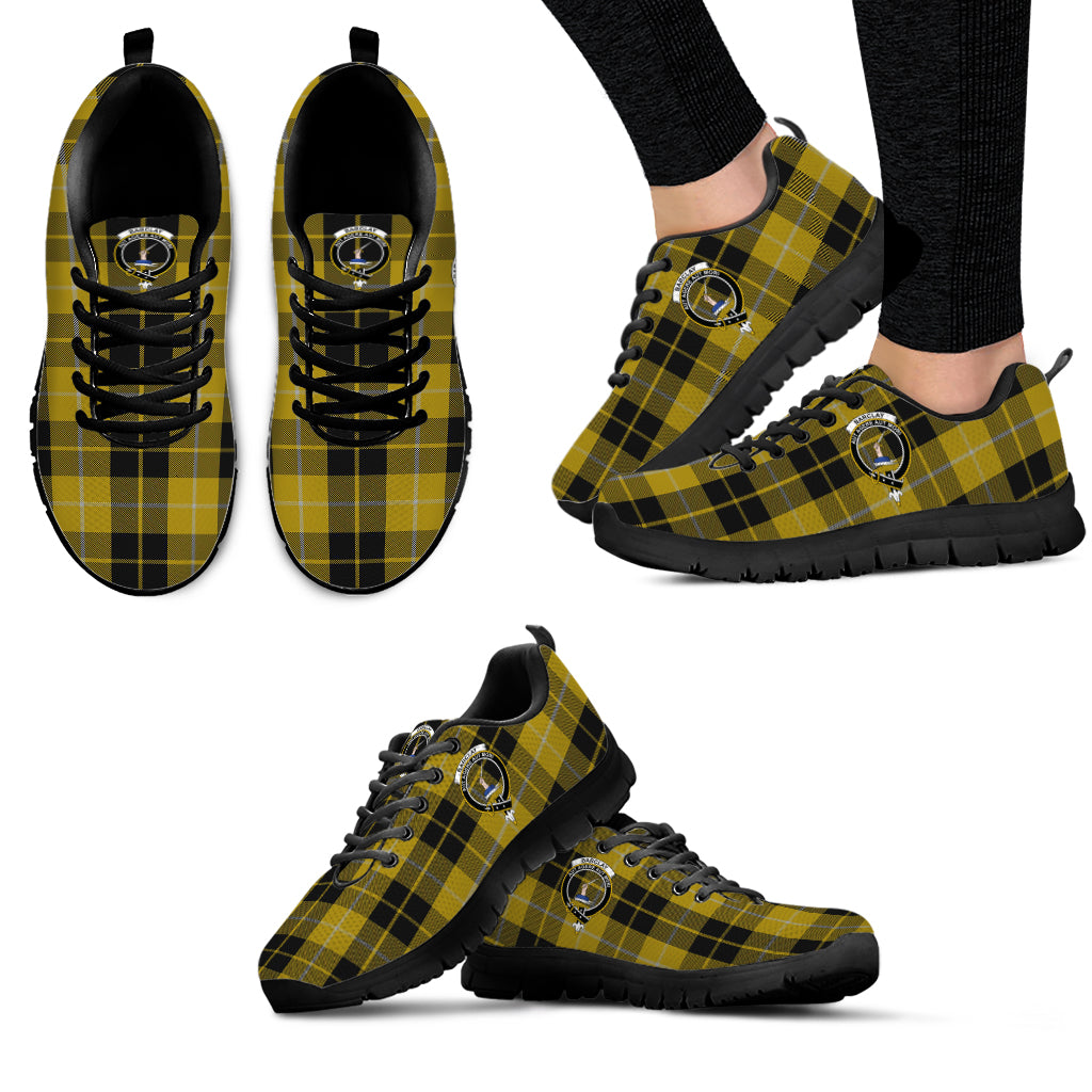 Barclay Dress Tartan Sneakers with Family Crest - Tartan Vibes Clothing