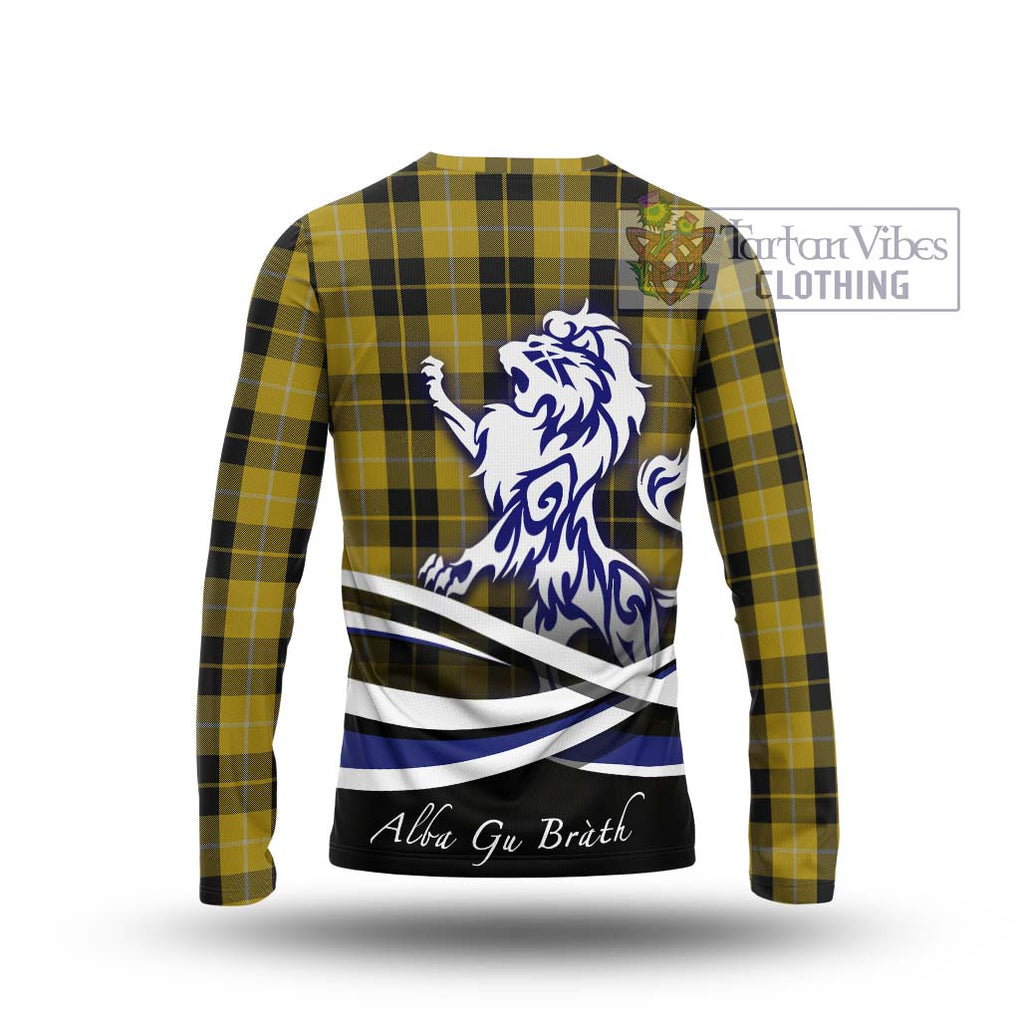 Barclay Dress Tartan Long Sleeve T-Shirt with Alba Gu Brath Regal Lion Emblem - Tartanvibesclothing Shop