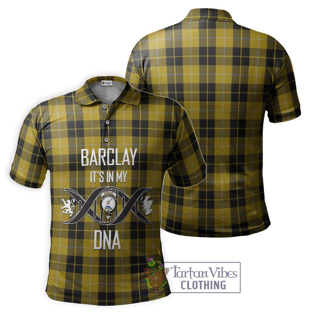 Barclay Dress Tartan Polo Shirt with Family Crest DNA In Me Style - Tartanvibesclothing Shop