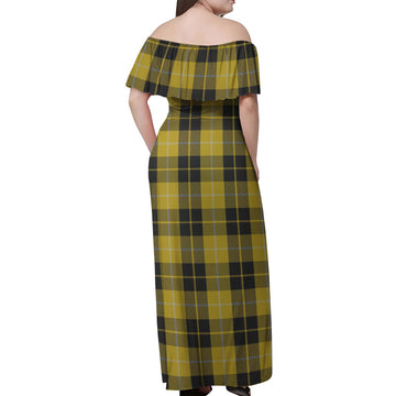 Barclay Dress Tartan Off Shoulder Long Dress