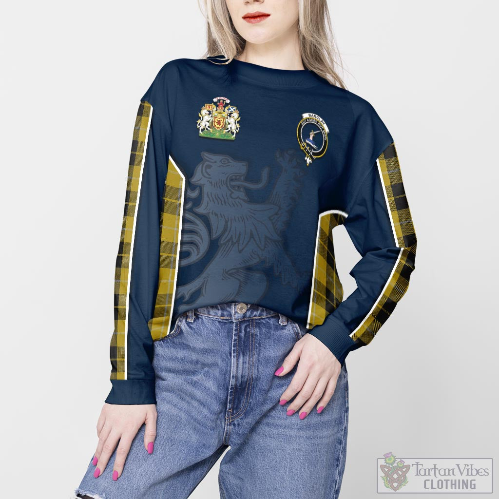 Tartan Vibes Clothing Barclay Dress Tartan Sweater with Family Crest and Lion Rampant Vibes Sport Style