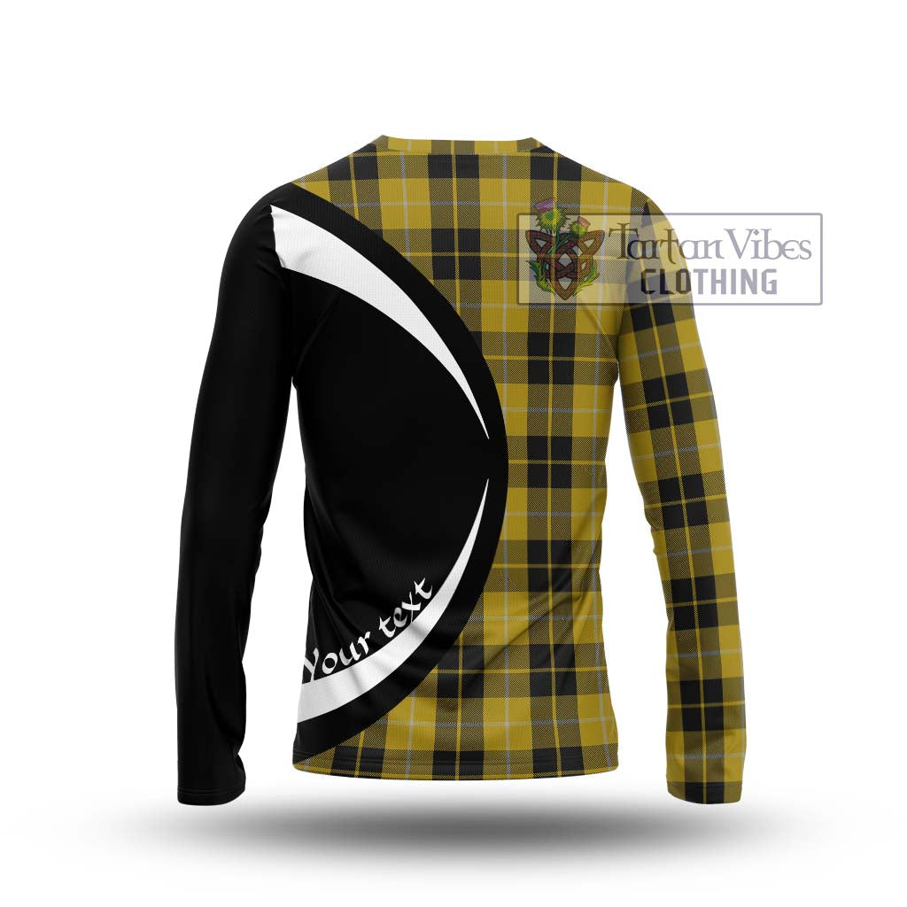 Barclay Dress Tartan Long Sleeve T-Shirt with Family Crest Circle Style - Tartan Vibes Clothing