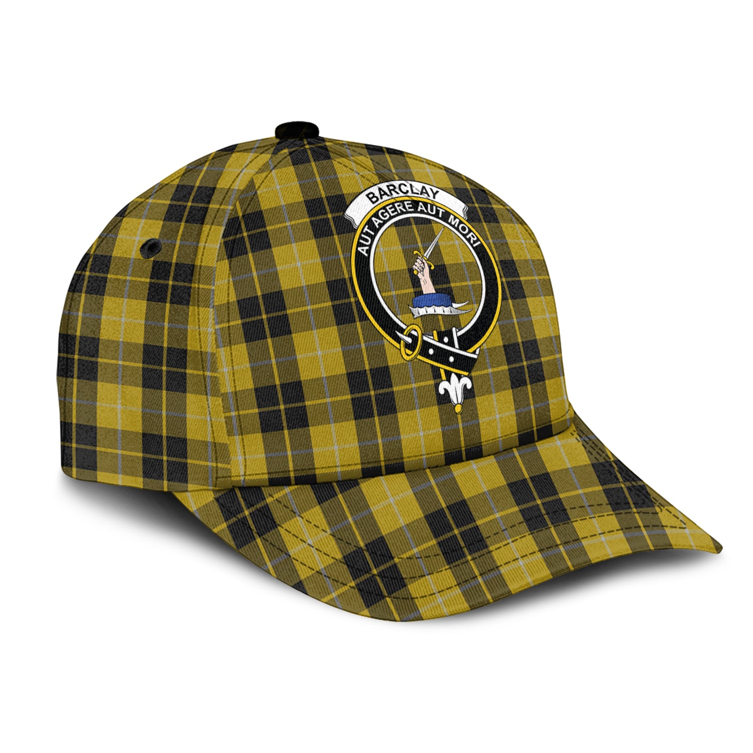 Barclay Dress Tartan Classic Cap with Family Crest - Tartan Vibes Clothing