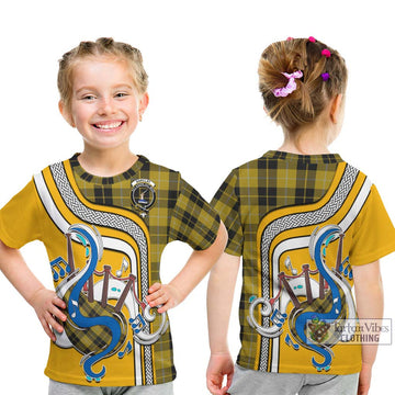 Barclay Dress Tartan Kid T-Shirt with Epic Bagpipe Style