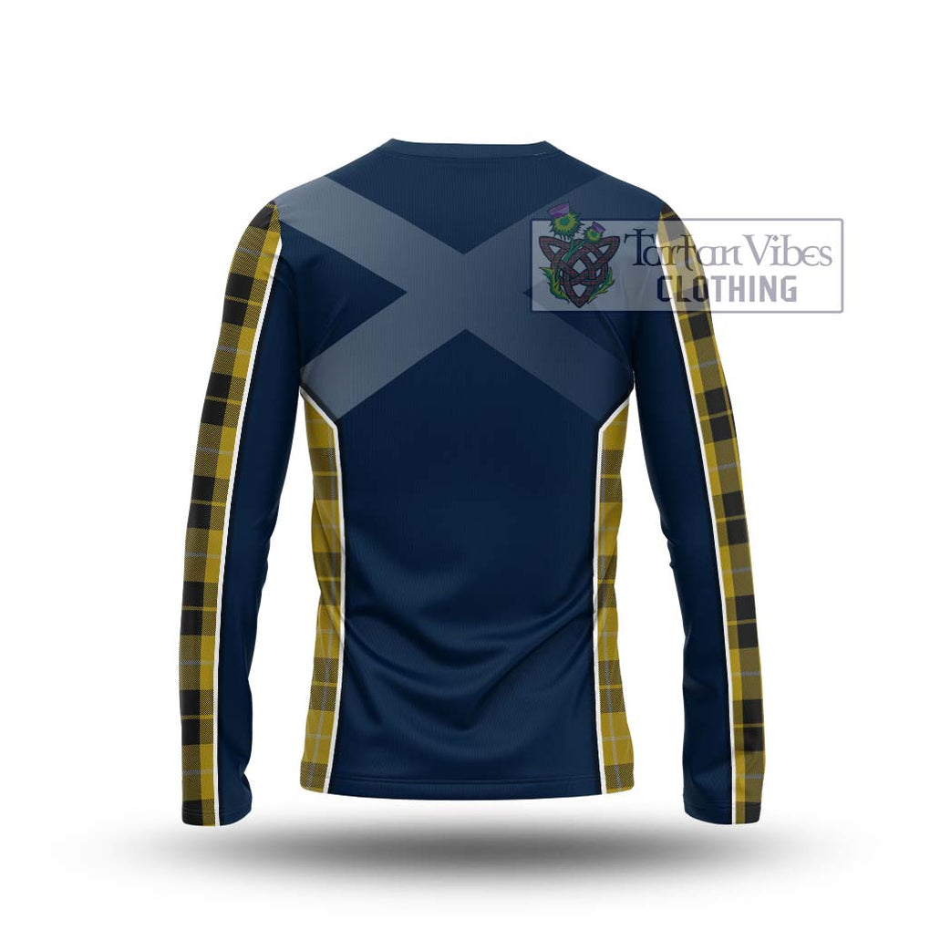 Barclay Dress Tartan Long Sleeve T-Shirt with Family Crest and Lion Rampant Vibes Sport Style - Tartan Vibes Clothing