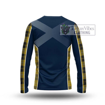 Barclay Dress Tartan Long Sleeve T-Shirt with Family Crest and Lion Rampant Vibes Sport Style