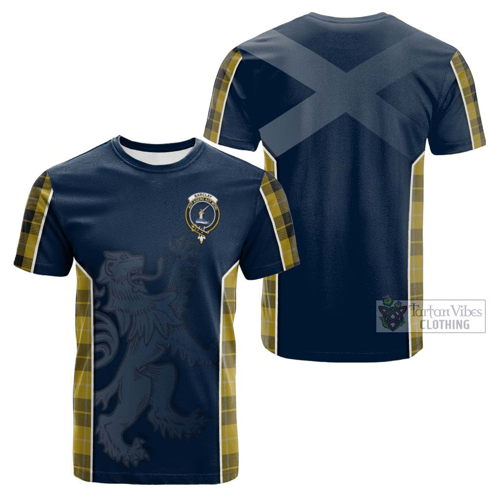 Tartan Vibes Clothing Barclay Dress Tartan Cotton T-shirt with Family Crest and Lion Rampant Vibes Sport Style