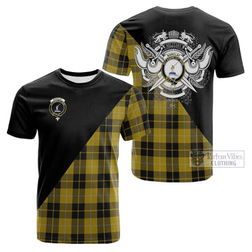 Barclay Dress Tartan Cotton T-shirt with Family Crest and Military Logo Style