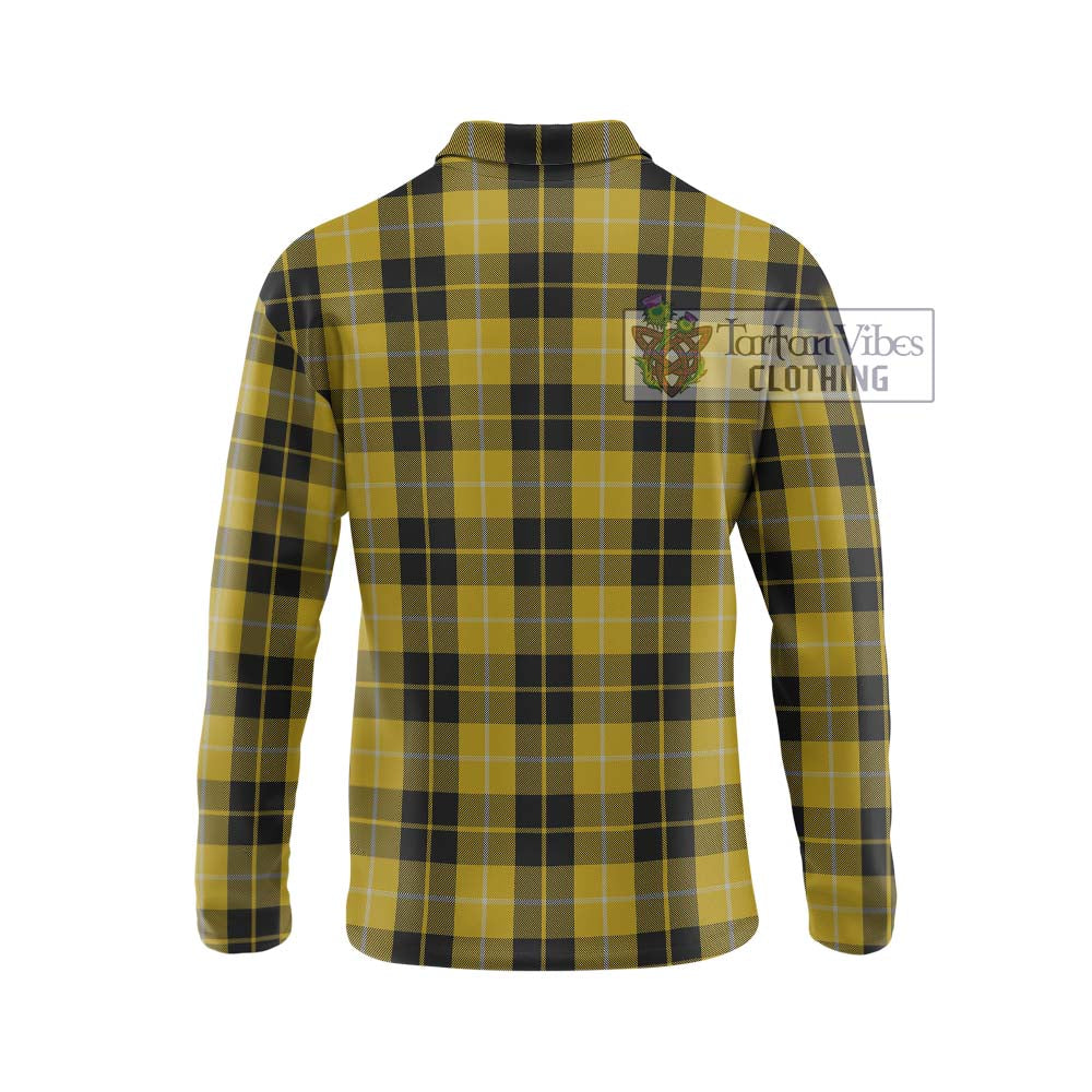 Barclay Dress Tartan Long Sleeve Polo Shirt with Family Crest DNA In Me Style - Tartanvibesclothing Shop