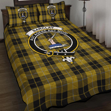 Barclay Dress Tartan Quilt Bed Set with Family Crest