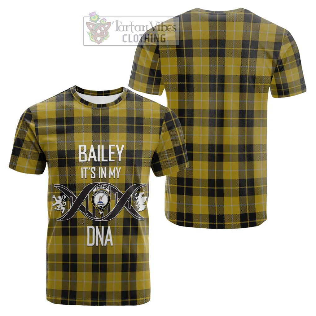 Tartan Vibes Clothing Barclay Dress Tartan Cotton T-shirt with Family Crest DNA In Me Style