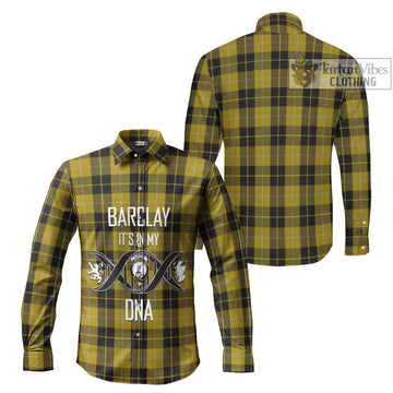 Barclay Dress Tartan Long Sleeve Button Shirt with Family Crest DNA In Me Style