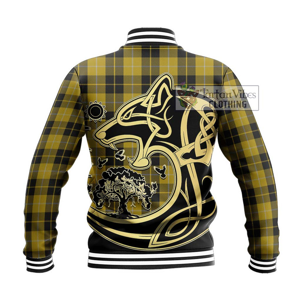 Barclay Dress Tartan Baseball Jacket with Family Crest Celtic Wolf Style - Tartan Vibes Clothing