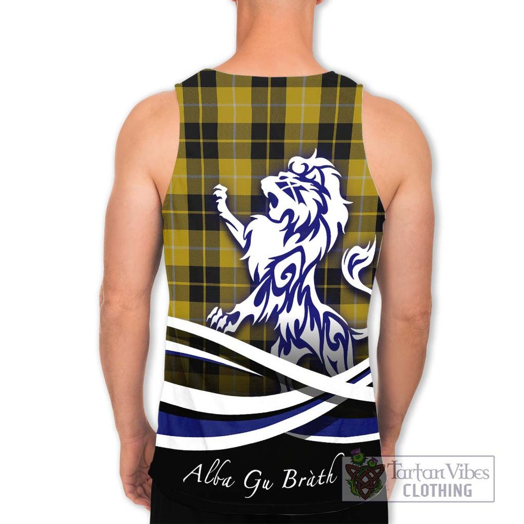 Barclay Dress Tartan Men's Tank Top with Alba Gu Brath Regal Lion Emblem - Tartanvibesclothing Shop