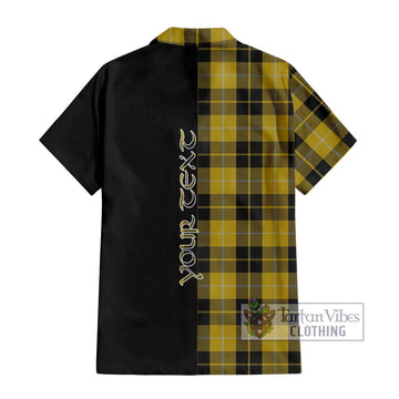 Barclay Dress Tartan Short Sleeve Button Shirt with Family Crest and Half Of Me Style