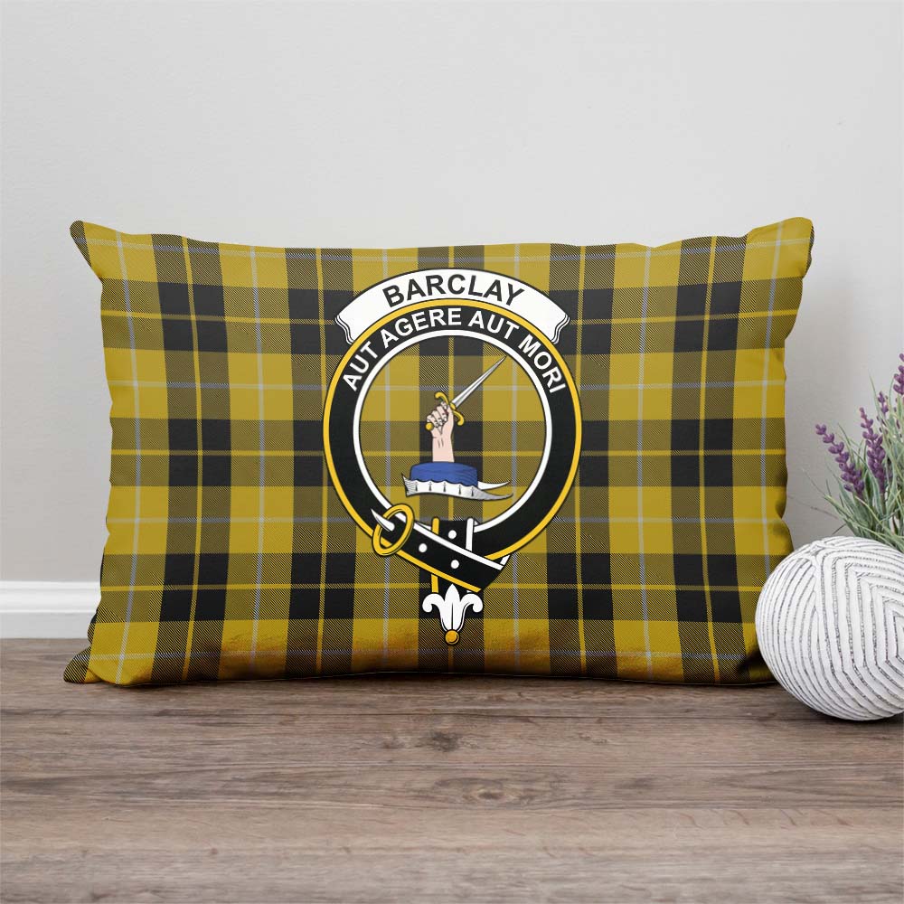 Barclay Dress Tartan Pillow Cover with Family Crest Rectangle Pillow Cover - Tartanvibesclothing