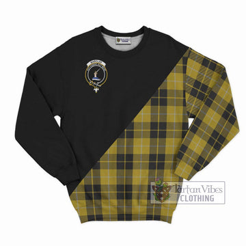 Barclay Dress Tartan Sweatshirt with Family Crest and Military Logo Style