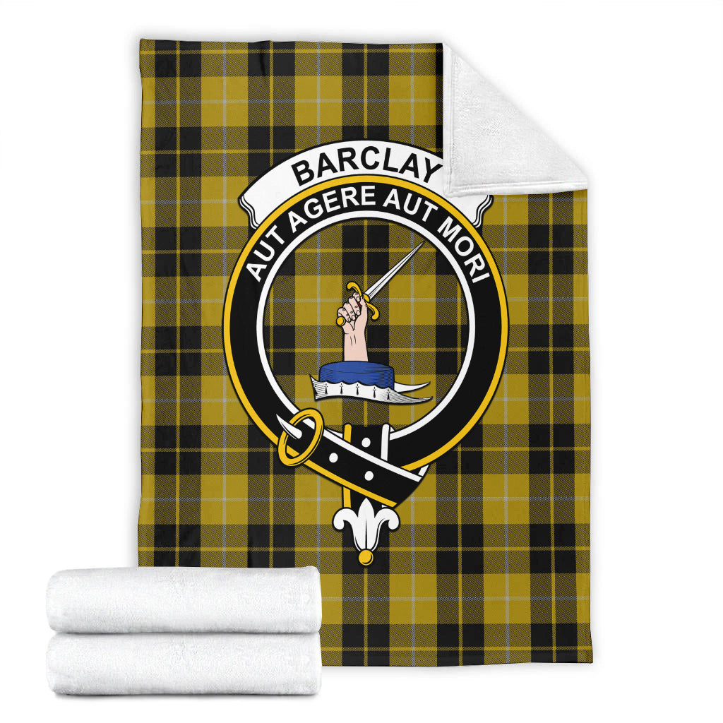 Barclay Dress Tartan Blanket with Family Crest - Tartan Vibes Clothing