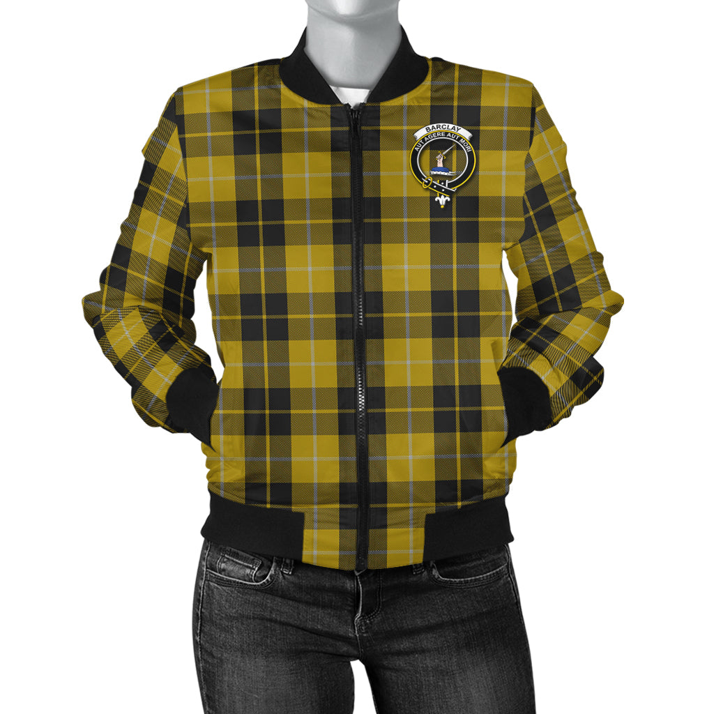 Barclay Dress Tartan Bomber Jacket with Family Crest - Tartanvibesclothing