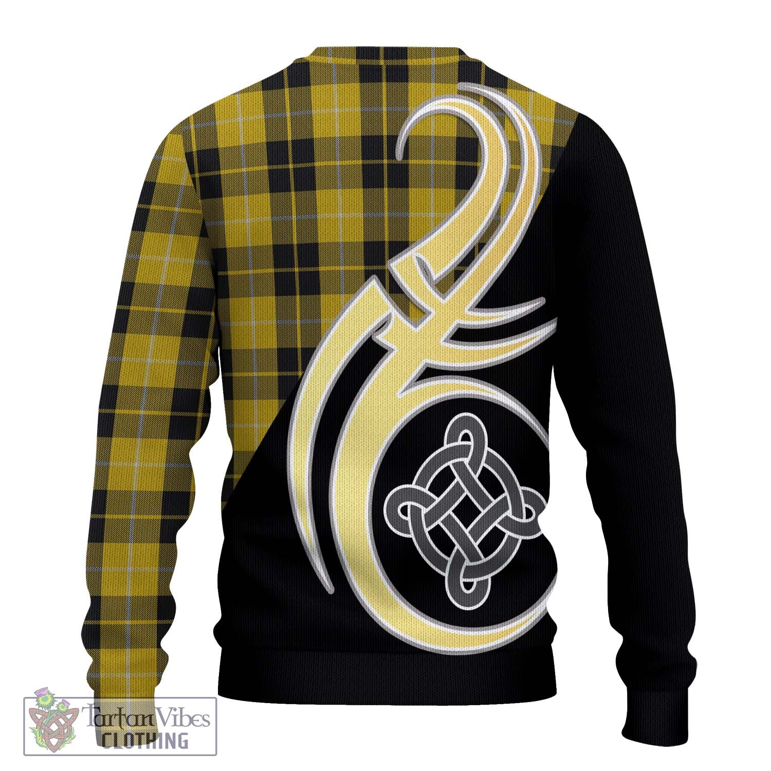 Barclay Dress Tartan Knitted Sweater with Family Crest and Celtic Symbol Style - Tartan Vibes Clothing