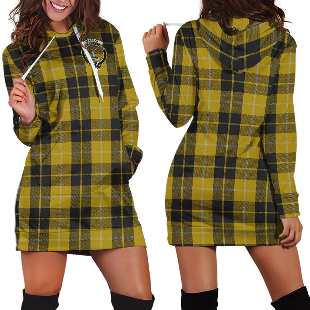 Barclay Dress Tartan Hoodie Dress with Family Crest - Tartan Vibes Clothing