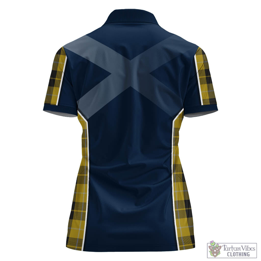 Tartan Vibes Clothing Barclay Dress Tartan Women's Polo Shirt with Family Crest and Scottish Thistle Vibes Sport Style